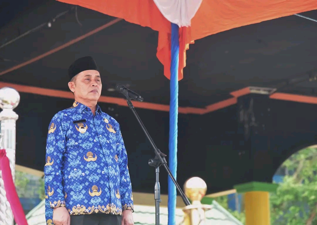 Pj Bupati Inhil Heman Pinpin Upacara HUT Korpri ke 52 Tahun 2023