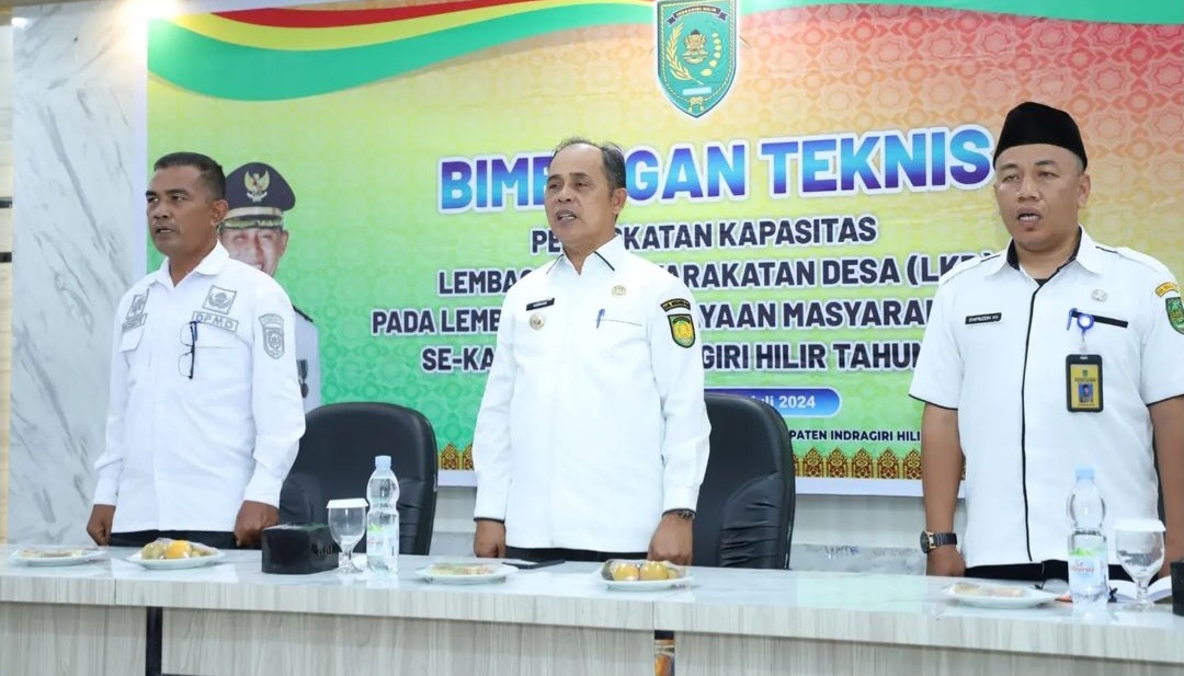 Pj Bupati Inhil Buka Bimtek Peningkatan Kapasitas LKD pada LPM