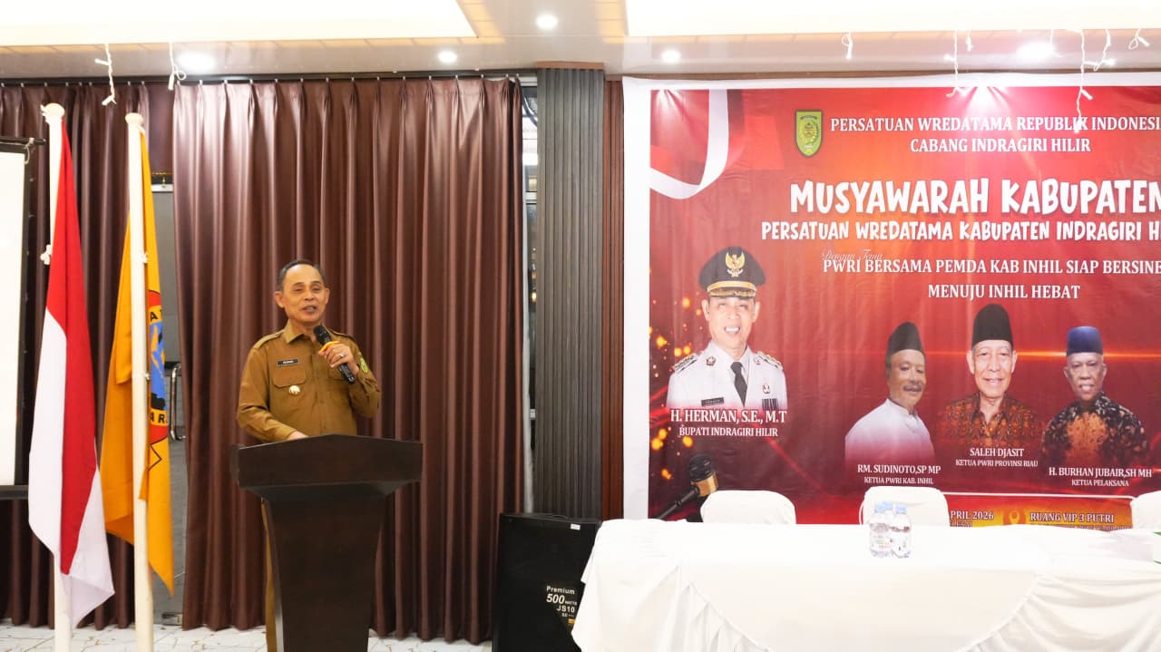 Bupati Inhil Buka MUSKAB VII PWRI Inhil, Tekankan Sinergi Pensiunan untuk Wujudkan Inhil Hebat